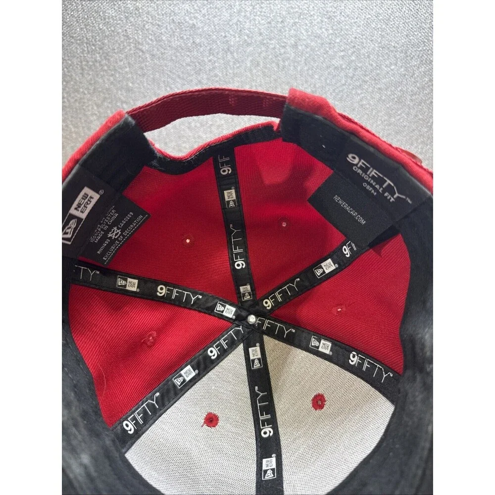 New Era 59FIFTY NHL Detroit Red Wings Logo Red White Snap Hat
